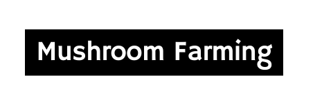 Mushroom Farming